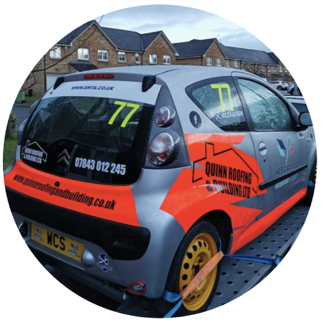 Quinn Roofing & Building supports James McCraken Racing